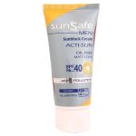 کرم ضد آفتاب بی رنگ و فاقد چربی آقایان سان سیف با SPF40 حجم 50 میلی لیتر_ SUNSAFE