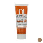کرم ضد آفتاب رنگی بژ تیره SPF50 پوست چرب شماره 3 درمالیفت 40 میلی لیتر  _ Dermalift