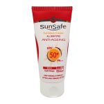 کرم ضد آفتاب رنگی ضد چروک اس پی اف 50 سان سیف رنگ بژ طبیعی 50 میلی لیتر _ SUNSAFE