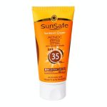 کرم ضد آفتاب رنگی سان سیف اس پی اف 35 مخصوص پوست چرب رنگ بژ روشن 50 میلی لیتر _ SUNSAFE