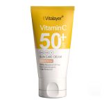 کرم ضدآفتاب SPF50 حاوی ویتامین C بژ طبیعی ویتالیر - vitalier