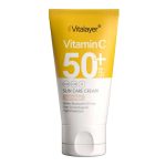 کرم ضدآفتاب SPF50 حاوی ویتامین C بژ روشن ویتالیر - vitalier