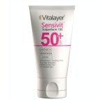 ضد آفتاب بی رنگ پوست حساس سنسی ویت با +SPF50 ویتالیر- vitalier
